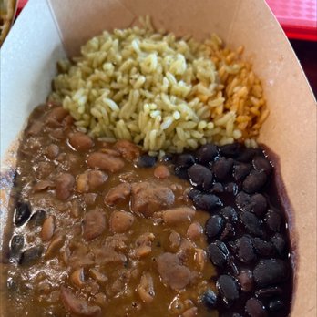 Javi's Tacos - Lakeside Plaza - Beans Cilantro Rice Black Beans - Tacos Near Me - Omaha, Nebraska