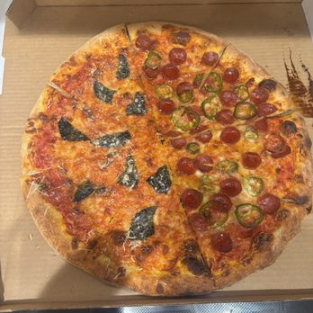 Guardia Pizza and Bar - Half New York Half hot honey pepperoni - Bars Near Me - Cincinnati, Ohio Guardia Pizza and Bar - Half New York Half hot honey pepperoni - Bars Near Me - Cincinnati, Ohio
