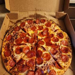 Double pepperoni pizza