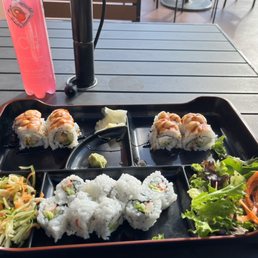 Sushi combo box with special mex and California roll