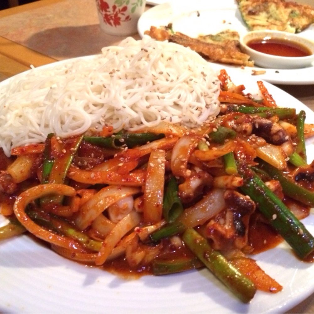 Surah - Spicy octopus. Flavorful, but I wasn't expecting it to be half noodles - Japanese Near Me - Spring House, Pennsylvania Surah - Spicy octopus. Flavorful, but I wasn't expecting it to be half noodles - Japanese Near Me - Spring House, Pennsylvania