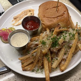 Restaurant IRON - Smashburger with truffle fries instead of regular fries - Southern Near Me - Pensacola, Florida
