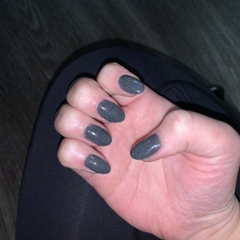 Greenfield Nails & Spa - Gilbert - Grey shimmer dip nail ( middle finger was super short and SNS was used to build up the nail while it regrows) - Nail Salons Near Me - Gilbert, Arizona Greenfield Nails & Spa - Gilbert - Grey shimmer dip nail ( middle finger was super short and SNS was used to build up the nail while it regrows) - Nail Salons Near Me - Gilbert, Arizona