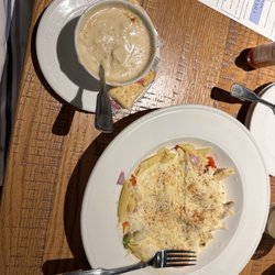 The Surry Seafood - Crab Soup Cajun Chicken and Shrimp Pasta #Delicious