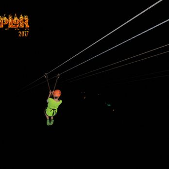 Xplor Park - Can't see much of the view when you do zip lining at night :/ - Amusement Parks Near Me - Playa del Carmen, ROO