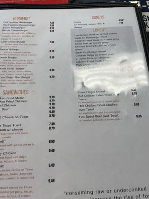 Menu photo 4 Harley's Cafe Choctaw, OK