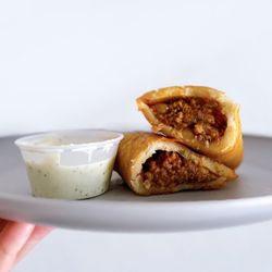 Cantoo Latin Asian Rotisserie - DELIVERY: Empanada con Carne Molida / 牛肉碎玉米饺 (Regular - $6 // DD - $8)