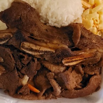 Maui Hawaiian BBQ - Bbq mix plate- BBQ beef, short rib, and substituted for BBQ pork - Hawaiian Near Me - Fullerton, California Maui Hawaiian BBQ - Bbq mix plate- BBQ beef, short rib, and substituted for BBQ pork - Hawaiian Near Me - Fullerton, California