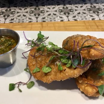 Gather - Empanadas with chimmichuri - Bars Near Me - Atlanta, Georgia