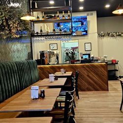 A&J Pancake House - Inviting early morning interior.