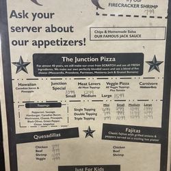 Front Street Junction - Menu with updated prices