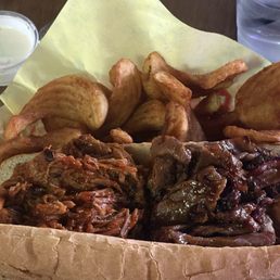 The 50/50 sandwich and sidewinder fries upgrade