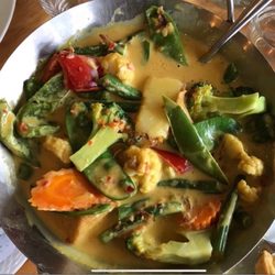 Charntra Classic Thai Restaurant - Yummy Yellow Curry in Melbourne, Australia, March 2023.