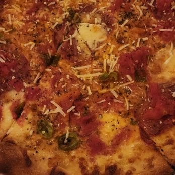 Slim's Pizzeria - Pizza with several meats, sauce was good - Pizza Near Me - Birmingham, Alabama