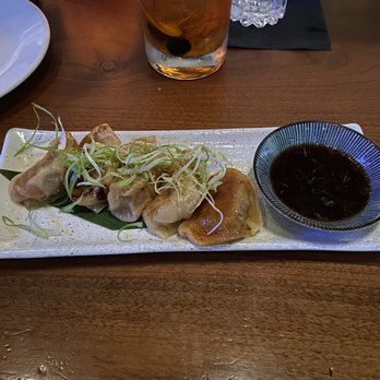 Roka Akor - Chicago - Waygu Wagyu Beef and Kimchi Dumplings, Soy Vinaigrette**- average - Sushi Bars Near Me - Chicago, Illinois Roka Akor - Chicago - Waygu Wagyu Beef and Kimchi Dumplings, Soy Vinaigrette**- average - Sushi Bars Near Me - Chicago, Illinois