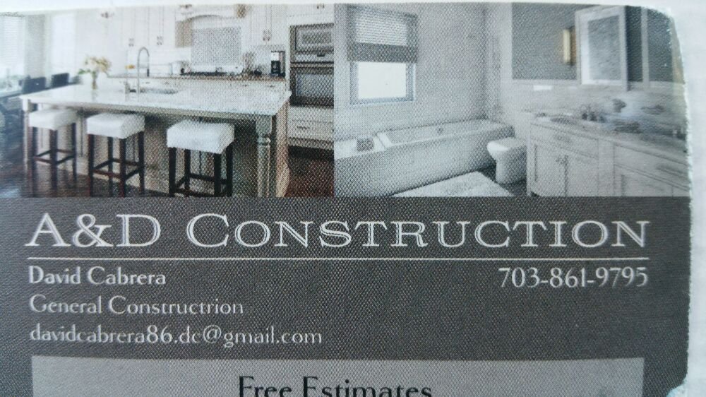 Slide of A&D Construction Services