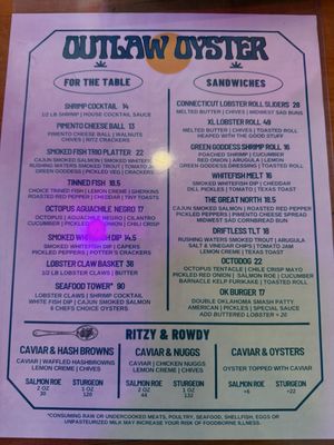 Menu photo 2 Outlaw Oyster Wauwatosa, WI