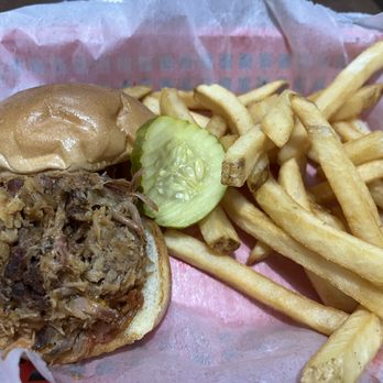 Pit Boss BBQ - $7 lunch special -- BBQ pork sandwich - Barbeque Near Me - Hapeville, Georgia Pit Boss BBQ - $7 lunch special -- BBQ pork sandwich - Barbeque Near Me - Hapeville, Georgia