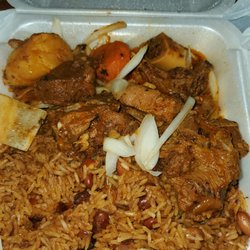 Jules Restaurant - Goat with rice and beans