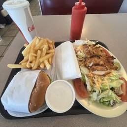 Chicken Salad and Cheeseburger Combo Chicken Salad and Cheeseburger Combo