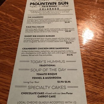 Mountain Sun Pub & Brewery - Pubs Near Me - Boulder, Colorado