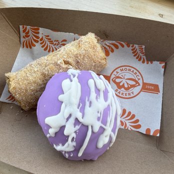 La Monarca Bakery & Cafe - Lavender Concha and Cajeta pastry - Bakeries Near Me - Los Angeles, California