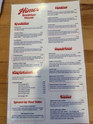Menu photo 1 Himes Breakfast House Tampa, FL