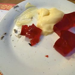 Bug in our jello desert.