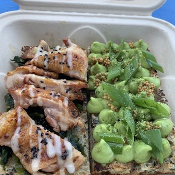 Kitoko Maui - Mochiko Chicken focaccia - Food Trucks Near Me - Kihei, Hawaii