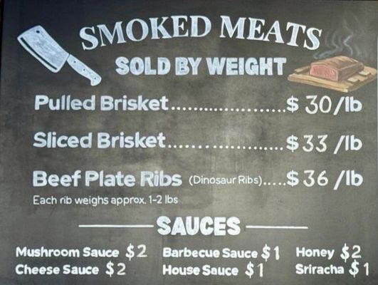 Menu photo 1 Smokey Beards Fort Worth, TX