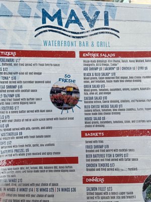 Menu photo 3 Mavi Waterfront Bar & Grill Jacksonville Beach, FL Menu photo 3 Mavi Waterfront Bar & Grill Jacksonville Beach, FL