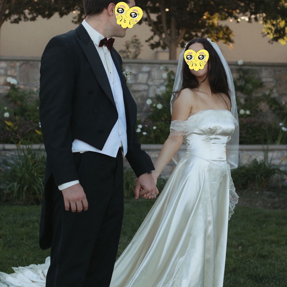 Lydia Lee - Reception gown (72 year old material) - Sewing & Alterations Near Me Lydia Lee - Reception gown (72 year old material) - Sewing & Alterations Near Me