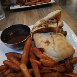 Philly steak and fries.