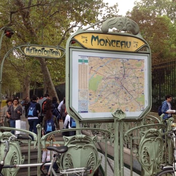 Parc Monceau - Metro stop in front of park entrance. - Parks Near Me - Paris, 75