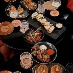 Beef sliders  Wings Tiger shrimp Quesadilla
