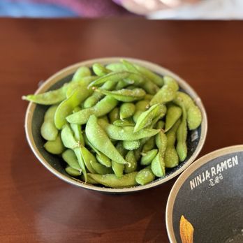 Ninja Ramen - Edamame- salt on it yum - Ramen Near Me - York, Pennsylvania