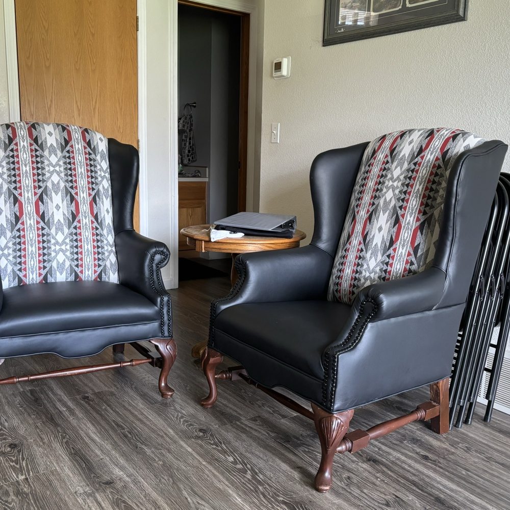 Leo's Upholstery - Wingback chairs - Antiques Near Me - Billings, Montana Leo's Upholstery - Wingback chairs - Antiques Near Me - Billings, Montana