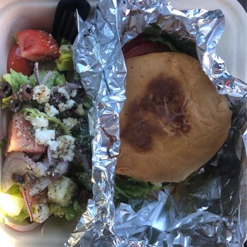 Tree House Cafe - Greek Burger, flavorful and cooked to perfection - Mediterranean Near Me - Carmel, California Tree House Cafe - Greek Burger, flavorful and cooked to perfection - Mediterranean Near Me - Carmel, California