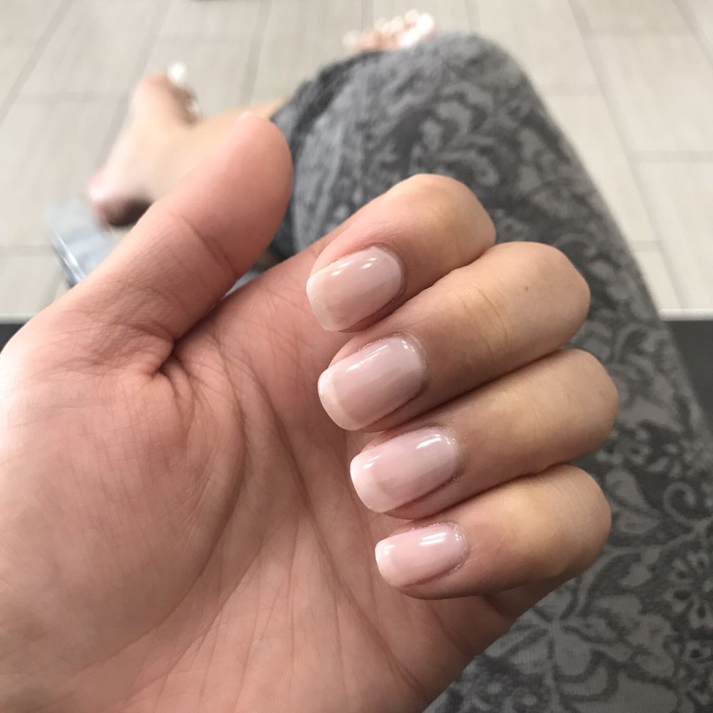 TEA Nails - Light pink translucent gel on Acrylic by Tracy - Nail Salons Near Me - Dublin, California TEA Nails - Light pink translucent gel on Acrylic by Tracy - Nail Salons Near Me - Dublin, California