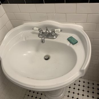 The Plumbers Son - Daniel repaired the drain on our pedestal sink and put fresh caulking per my request to make it look cleaner - Plumbing Near Me