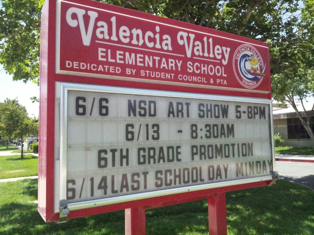 VALENCIA VALLEY SCHOOL Updated September 2024 23601 Carrizo Dr