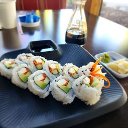 Golden Land Sushi - Vegetable Roll with cream cheese added