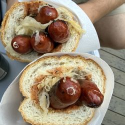 Östermalms Korvspecialist - Nice break from the pricing in Stockholm. Amazing texture and taste, filling and at a fraction of typical meal costs in Sweden.