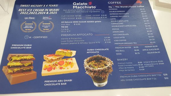 Menu photo 2 Gelato E Macchiato Coral Gables, FL Menu photo 2 Gelato E Macchiato Coral Gables, FL