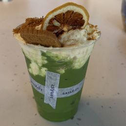 Banana pudding matcha