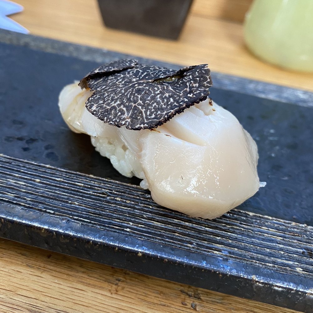 Sushi Lab Rooftop - Sear scallop with truffle - Japanese Near Me - New York, New York Sushi Lab Rooftop - Sear scallop with truffle - Japanese Near Me - New York, New York