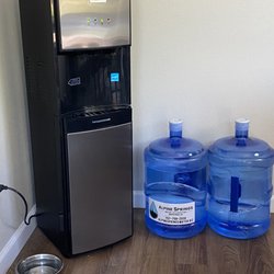 Alpine Springs Water Distribution - 5 gal water jugs and bottom loading dispenser
