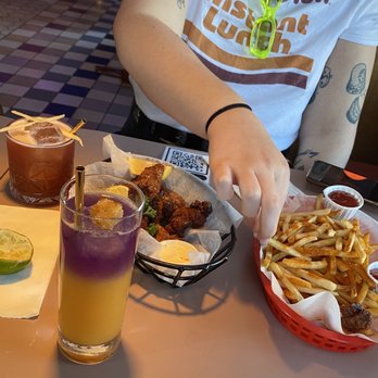 All Night Skate - Drinks: Prom Night, Rink Royalty Food: Chicken Karaage, Basket of Fries (spicy) - Bars Near Me - Brooklyn, New York