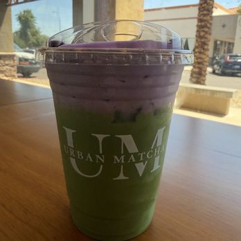 Urban Matcha - Matcha latte with ube cheese cap - Desserts Near Me - Chandler, Arizona Urban Matcha - Matcha latte with ube cheese cap - Desserts Near Me - Chandler, Arizona