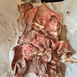 Sliced roast beef... Sliced roast beef...